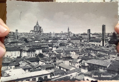Cartolina pavia panorama - pavia, vg