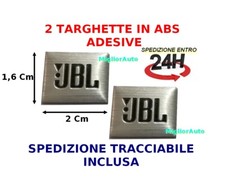 JBL X 2 PZ STEMMA CROMATO LOGO ADESIVO PER ALTOPARLANTI STEREO AUTO SCRITTE