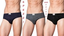 Set 6 Slip da Uomo Intimo in