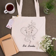 Borsa tote in tela fatta a