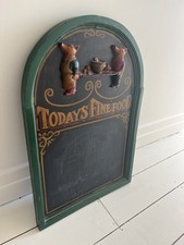 Insegna Lavagna Legno Vintage