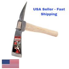 Pick Mattock 4,5 e 5 libbre, manico in legno, acciaio al carbonio forgiato. USA STOCK