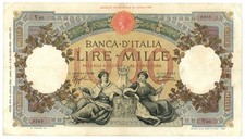 1000 LIRE CAPRANESI REPUBBLICHE MARINARE REGINE FASCIO ROMA 15/04/1935 BB/BB+