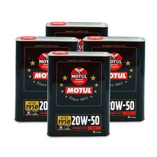 Olio Motore 20W50 MOTUL CLASSIC Minerale Auto d'Epoca dal 1950 8 litri 04MO51