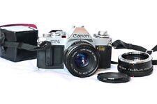 Canon reflex AV-1 + Obiettivo 50mm f1,8, usate, in ottime condizioni. 