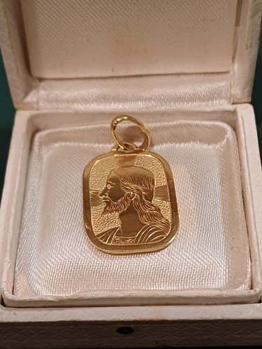 Medaglietta con cristo - cristo, oro