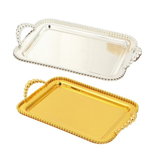 Vassoio perline acciaio inox - acciaio,