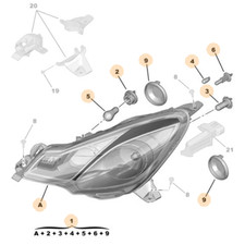 Assy faro anteriore originale