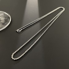 Collana catena corda argento