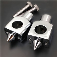 Riser manubrio cromato da