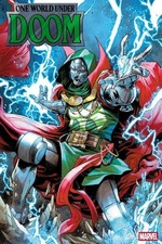 ONE WORLD UNDER DOOM # 6, MARCO CHECCHETTO - VARIANT FOIL USA 