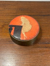 Bellissimo Antica Scatola Vintage Decorazione Ballerina IN Ottone? (8-44)