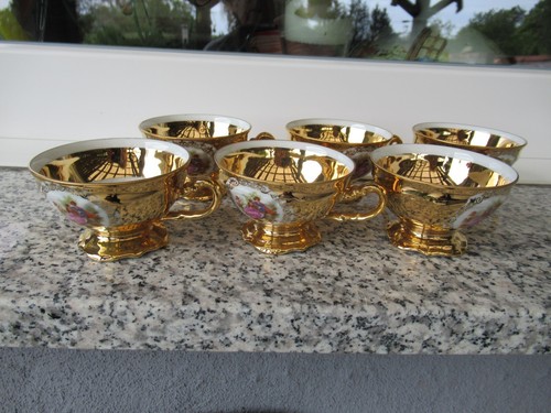 Tasses moka doré couple - ,