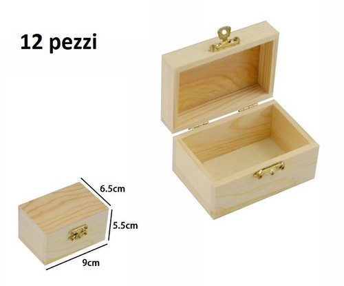 Set scatoline in legno - set, 12