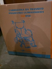 carrozzina disabili pieghevole 