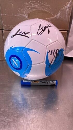 Pallone del napoli autografato - pallone,