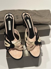 Scarpe Pollini donna taglia 38 sandali neri scamosciati slide made in Italy P28300-BKT