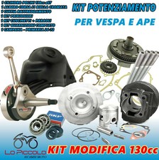 VESPA PK XL HP 125 KIT MODIFICA CILINDRO 130 ALBERO CAMPANA 24/72 CUFFIA