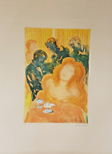 Incisione colorata di Aligi