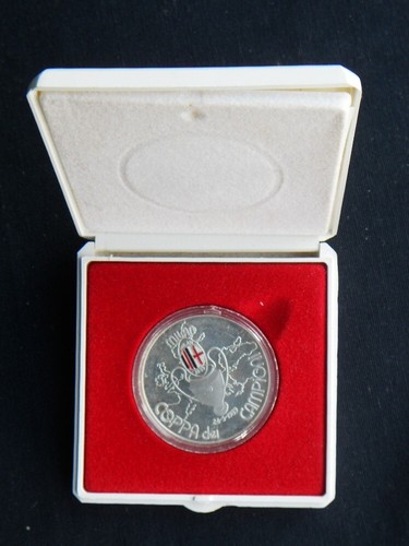 Medaglia argento milan calcio - argento,