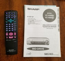 Sharp vcr vhs remote - sharp,