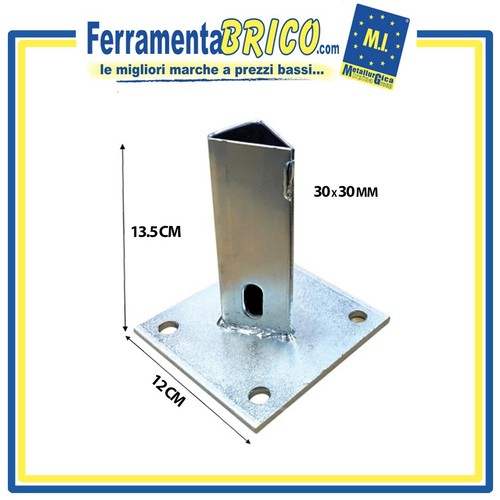 Supporto metallico per paletto - supporto,