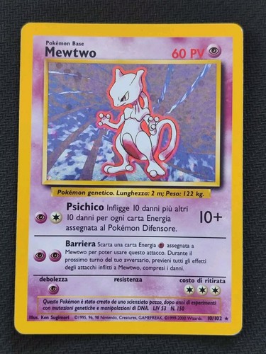 Mewtwo 102 rara - 10/102, holo