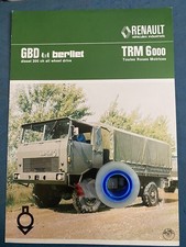 Fac simile Brochure Camion GBD 4x4 BERLIET anni’ 60