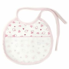 Bavaglino Ricamo Rosa con