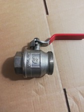 VALVOLA A SFERA 1" 1/2 VALBRASS Made In Italy  MASCHIO FEMMINA  PN 30 