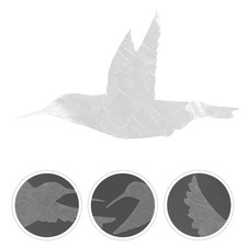 2 Fogli di Decalcomanie Vetro Casa Adesivi Decorativi Modello Uccellino Stickers