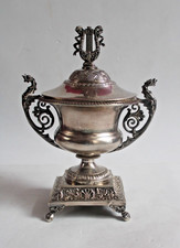 L68-ZUCCHERIERA LOMBARDO VENETO ARGENTO 800 MILANO SUGAR SILVER REGALO CUCCHIAIO