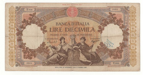 10000 lire repubbliche - lire,