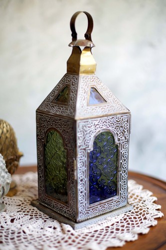 Antique moroccan stained - moroccan, glass