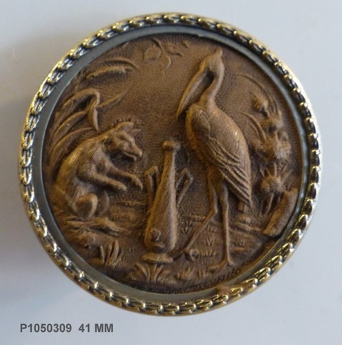 Bouton ancien fable - mm,