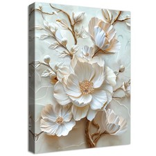 Fiore peonia bianca 3d - fiore,