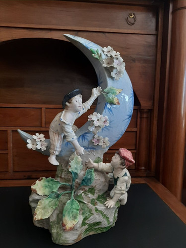Gruppo scultoreo porcellana - gruppo,