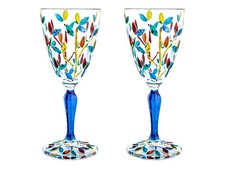 Coppia murano vino occhiali - murano,