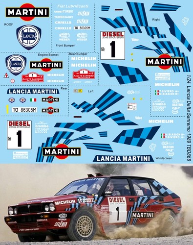 Decals per lancia - 1/24,