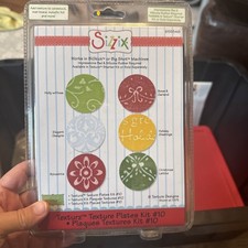 Sizzix Texturz Texture Plates Kit #3 Six Designs Big Kick & Big Shot 655549 NUOVO