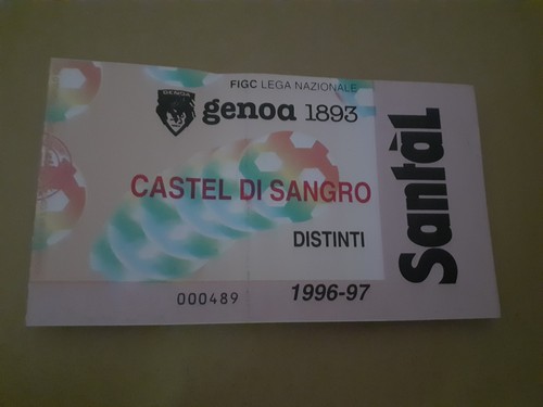 Biglietto stadio calcio genoa - biglietto,