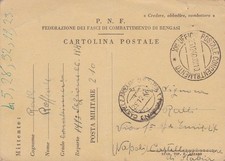 1940 LIBIA, CARTOLINA P.N.F. TRAVI BENGAZI VIAGGIATE A NAPOLI