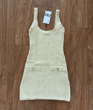 Zara MINI ABITO GIALLO CHIARO