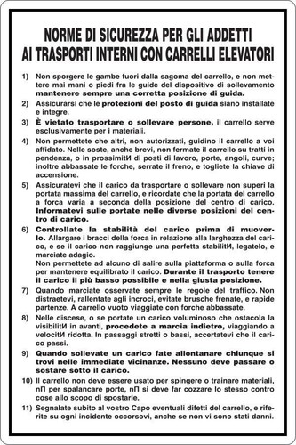 Italy cartello addetti - cartello,