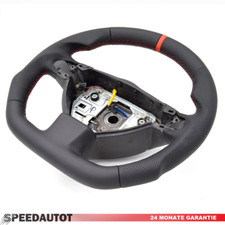 Volante Piatto In Pelle