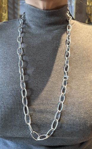 Collana fine argento sterling - argento,