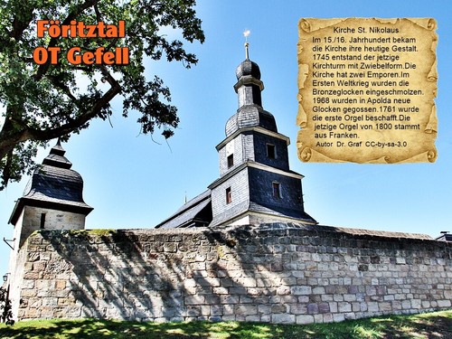 Föritztal gefell chiesa di - gefell,