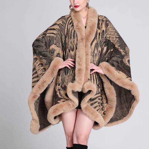 Cappotto donna piuma pavone - cappotto,