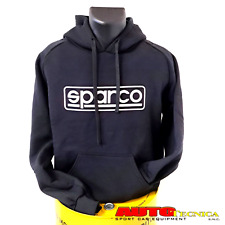 FELPA CON CAPPUCCIO SPARCO MODELLO FRAME COLORE TINTA UNITA NERA TAGLIA M L XL