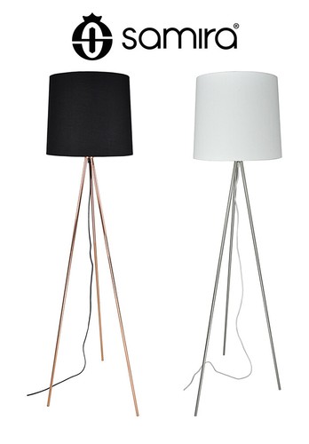 Lampada terra con treppiede - con,